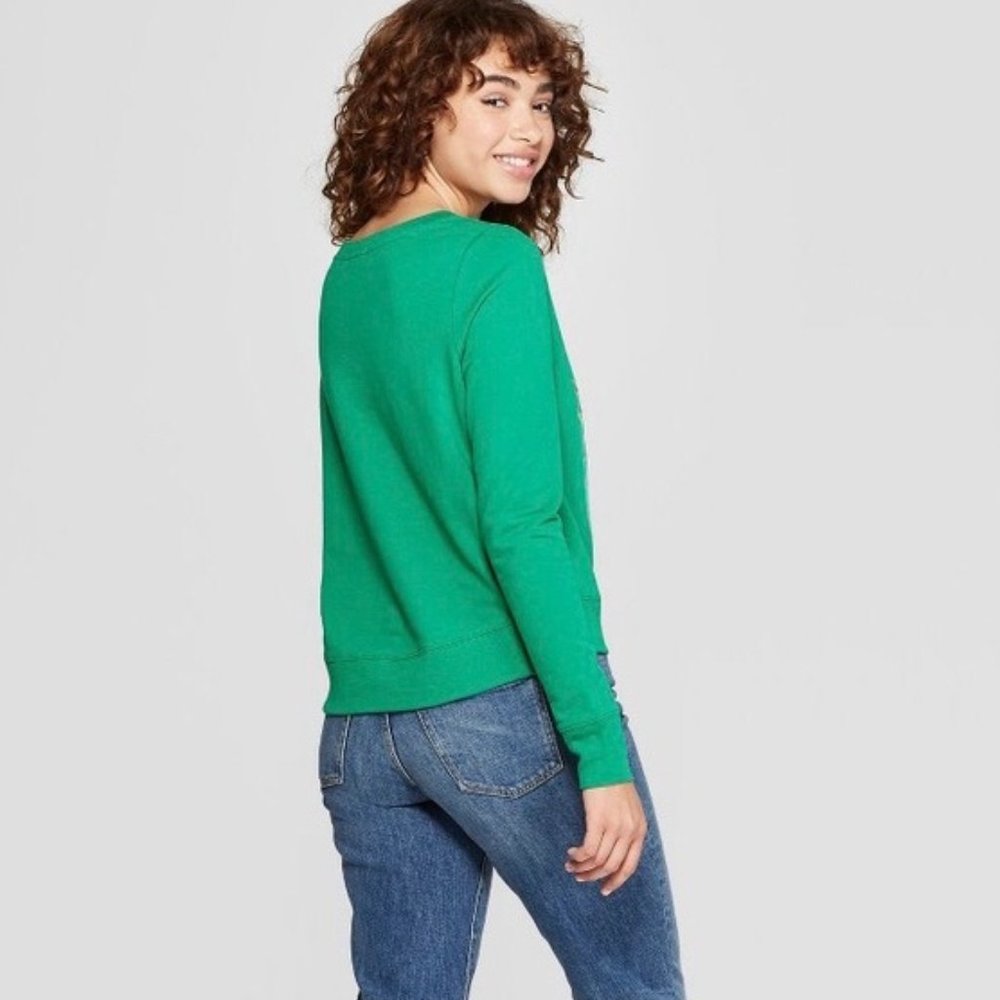 Fifth Sun | Green Dogs & Cats Jingle Sweater - Picture 2 of 6